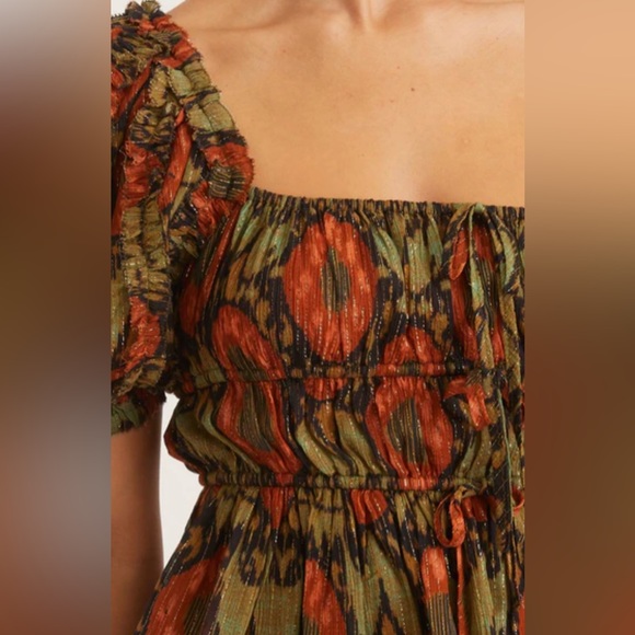 Ulla Johnson Medha Top in Nocturne Puff Sleeves Size 10 BNWT Orig Price $375 - Picture 2 of 7